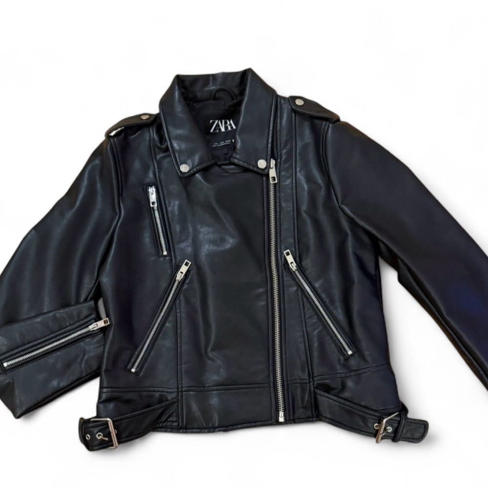 Zara Black Leather Jacket